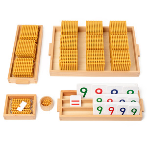 Montessori Chất Liệu Thiết Lập Bằng Gỗ <span class=keywords><strong>Math</strong></span> Ngân Hàng Hội Đồng Quản Trị Trò Chơi Giáo Dục Dạy Học Toán Học Học Đồ Chơi Cho Bé Trai Cô Gái - Product Image 1