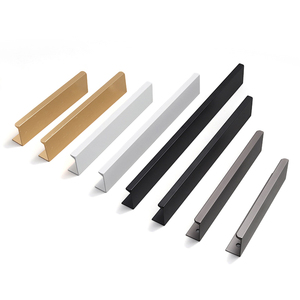 Modern Cina Sederhana aluminium Aloi pegangan mebel 128mm untuk lemari kamar tidur gudang ruang tamu Hotel - Product Image 5