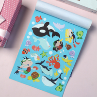 Lot de 201 autocollants colorés pour enfants, thème pirates de mer, pour coloriage et graffiti, fournitures artistiques pour récompenses en classe