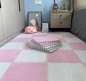 Wholesale Customizable Factory Puzzle Carpet Tiles Thick <b>Interlocking</b> <b>Floor</b> <b>Mats</b> Suitable for Home Exercise Children Fleece Bedr - Product Image 6