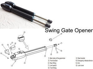Hiện Đại Kiểu dáng đẹp L9-1-24 <span class=keywords><strong>Swing</strong></span> cổng Opener trượt thiết kế cho khách sạn ngoài trời biệt thự sân nhà khai thác kho - Product Image 2