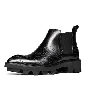 Nouveau modèle de bottines Chelsea pour hommes, style italien, décontractées et professionnelles, en peau de mouton respirante, antidérapantes, semelles souples de haute qualité, pour l'automne - Product Image 5