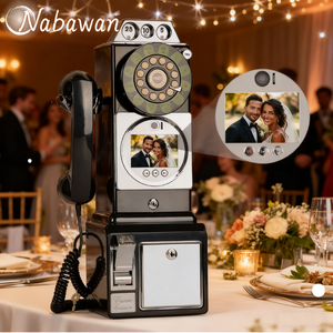 Event-Video-Gästebuch - Antikes Wandtelefon mit Kamera für Hochzeitsfeier Fotobox Video-Gästebuch Hochzeitstelefon - Product Image 2