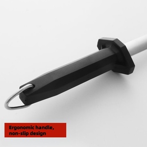 Afilador de cuchillos de esmeril Varilla de afilado Ligero con mango de plástico Núcleo de varilla de diamante - Product Image 4