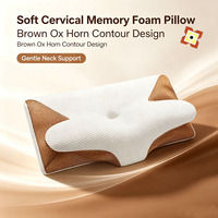 Oreiller cervical papillon en mousse à mémoire de forme à récupération lente, vente en gros transfrontalière directe usine