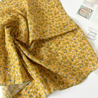 Bandana Katun Linen 58x58cm, Syal Persegi Kecil Motif Bunga Gaya Korea, Segar dan Bernapas, Bandana Rambut