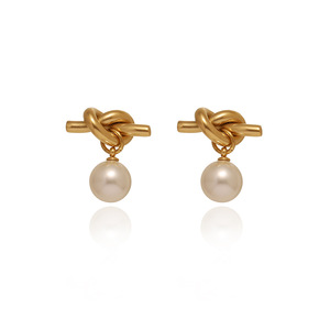 Elegant Stainless Steel Stud <b>Earrings</b> with Imitation Pearl <b>Gold</b> Plated Diamond Fashion Jewelry <b>Dangle</b> Drop <b>Earrings</b> for Girls - Product Image 1
