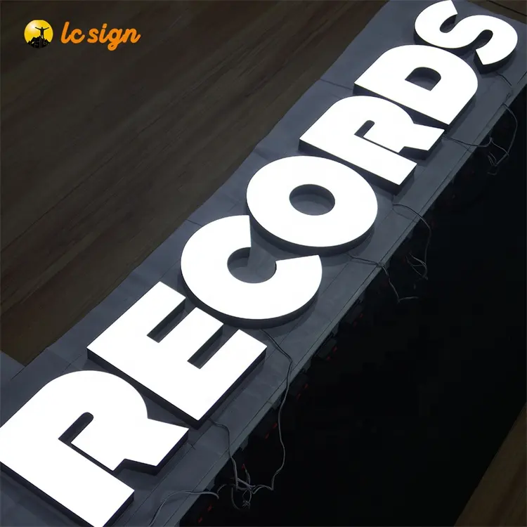 Face Store Front Door Illuminated Wall Logo Sign LED Channel Letters For Decor