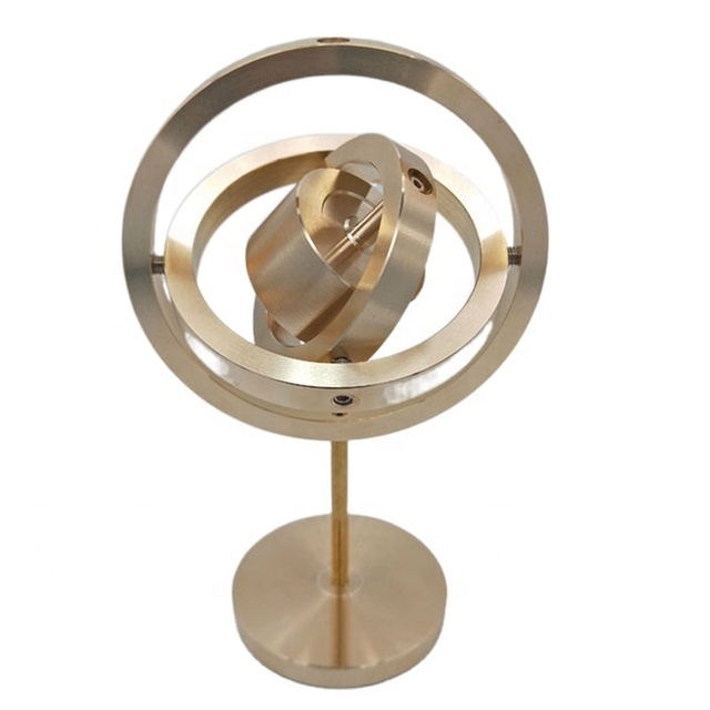 Custom 3 Axis Metal Mechanical Gyroscope for Momentum Scientific Intelligent Toy