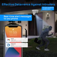 Cámara de Seguridad Inteligente con Detección de Movimiento, 8MP, Doble Luz, Audio Unidireccional, 4K, IA, Visión Nocturna, PoE, CMOS, Gran Angular, Almacenamiento en la Nube