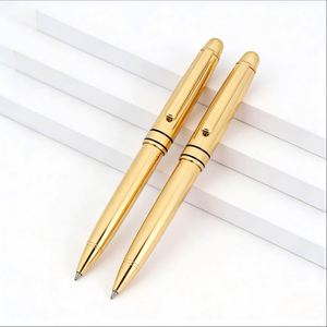 Golden Luxury Metal Ballpoint <b>Pens</b> Wholesale Business Elegant <b>Pen</b> Signature <b>Pens</b> with Custom logo Suitable for Corporate Gifts - Product Image 1