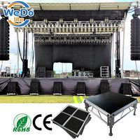 Scène Portable d'Extérieur en Aluminium 4x8 pour Événements, Podium Facile à Installer, Plateforme pour Concerts, Églises et Mariages