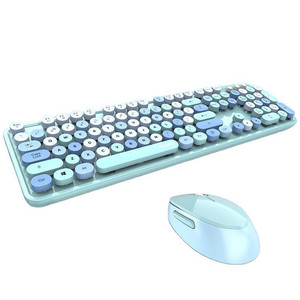 Office Home 2.4G Wireless Round <strong>Cap</strong> <strong>Keyboard</strong> <strong>Mouse</strong> Candy Color <strong>Keyboard</strong> Set for Tablet <strong>Laptop</strong> - Product Image 5
