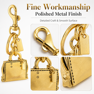 Porte-clés mini <span class=keywords><strong>sac</strong></span> en métal électroplaqué, pendentif breloque en forme de <span class=keywords><strong>sac</strong></span> à main, accessoire de <span class=keywords><strong>sac</strong></span> à main pour femme, cadeau, prêt à expédier - Product Image 5
