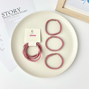 Xinyue Hair <b>Ties</b> Thickened High Elastic Rubber Band For Daily Use Orange Pink Green <b>Purple</b> - Product Image 3