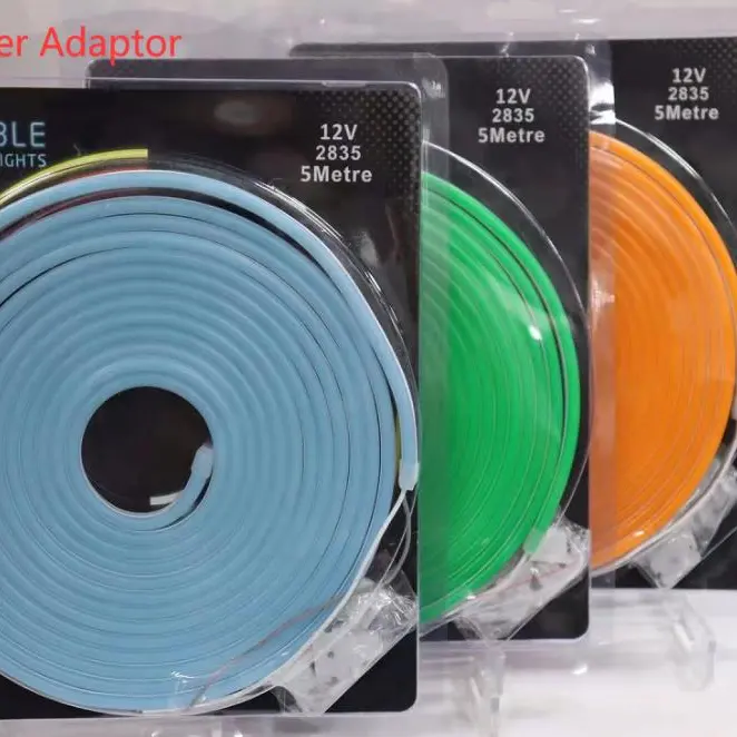 Smd 2835 Led Chip Wholesale Multiple Colours Neon Strip 120LEDs/m l CRI>80 Power Adaptor 12V
