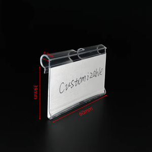 LAOHAMA – porte-étiquette de <span class=keywords><strong>prix</strong></span> en plastique, personnalisé en gros, dernière conception pour étagère - Product Image 2