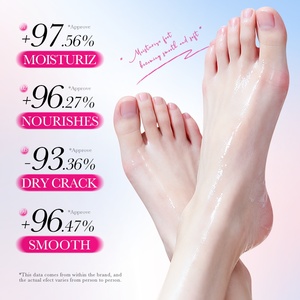 Masque pour les pieds à la <span class=keywords><strong>fleur</strong></span> de cerisier SADOER pour les pieds secs et gercés, non gras, hydratant, doux, lisse, toutes saisons - Product Image 2