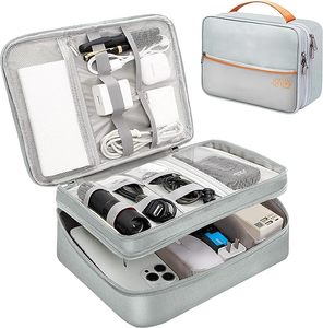 Échantillon gratuit Organisateur électronique Sac d'accessoires pour câbles de voyage Pochette portable Sac de rangement étanche - Product Image 6