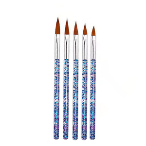 Ensemble de 5 outils de manucure, pinceaux pour nail art, y compris un stylo de sculpture pour ongles en acrylique et gel UV - Product Image 1