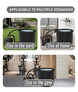 Vanace 80*75cm 300L 75Gal 8 pôles PVC gonflable plongeant froid 1/2 0.5HP refroidisseur avec baignoire glacée pour athlètes récupération sportive - Product Image 6