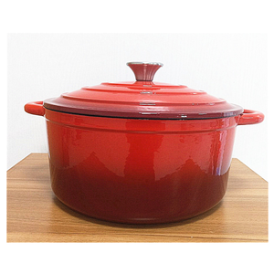 Ollas de Cocina de Hierro Fundido Esmaltado Rojo de Alta Calidad de 5.5L con Tapa, 26cm de Diámetro, Aptas para Horno, <span class=keywords><strong>Gas</strong></span> e Inducción - Product Image 1