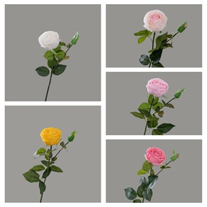 ดอกกุหลาบประดิษฐ์ CallaFloral สีชมพูอ่อน ผ้าทอแบบกันน้ำ สำหรับตกแต่งงานแต่งงานและบ้าน - Product Image 3