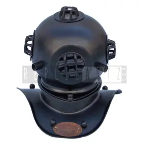金属アンティークダイバーヘルメット彫刻ミニダイビングヘルメット深海スキューバヘルメット海事航海装飾収集品ギフト