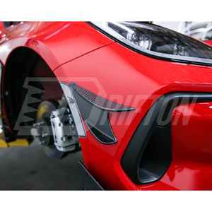 Canards delanteros de fibra de carbono estilo HKS para Subaru BRZ ZD8 FA24 2022-2025 - Product Image 2