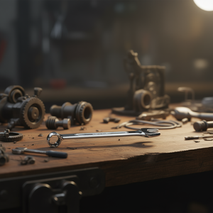 Clé combinée Fervi 11/16 po chromée polie miroir - Product Image 3