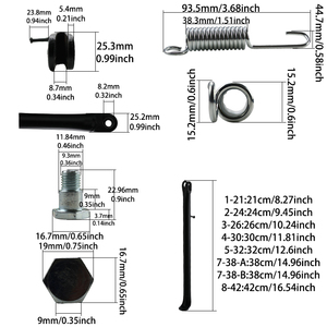 Gocce per pedane led QI gruppo pioli per <span class=keywords><strong>cavalletto</strong></span> laterale nero per moto universale Mini Dirt <span class=keywords><strong>Pit</strong></span> <span class=keywords><strong>Bike</strong></span> - Product Image 4