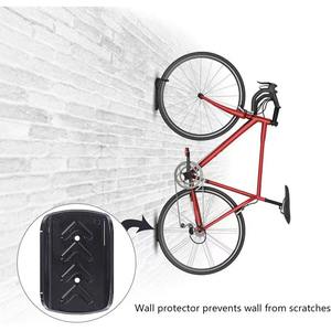 <span class=keywords><strong>Support</strong></span> <span class=keywords><strong>mural</strong></span> pour cadre de vélo, adapté aux vélos à domicile et au garage, <span class=keywords><strong>support</strong></span> de rangement vertical, <span class=keywords><strong>crochet</strong></span> de sécurité - Product Image 4