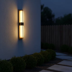 Applique murale extérieure LED moderne IP65 étanche, longue bande lumineuse pour maison, en alliage d'aluminium, lumière blanc chaud - Product Image 2