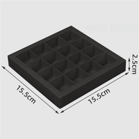 9 16 25 36 Grille Carton Pliable Party Bakery Rectangle Cookie Clear Cake Box Fraise Grand Design