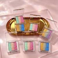 Fard à paupières arc-en-ciel dégradé 6 couleurs No Logo Chameleon, maquillage pour les yeux multi-chromes, cosmétiques scintillants