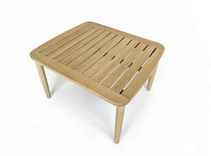 Table basse d'extérieur avec plateau à lattes en bois d'acacia massif naturel, mobilier de jardin et de patio durable pour la maison et l'hôtel - Product Image 3