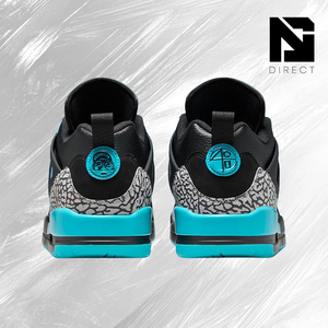 Chaussures de basket-ball Air Jordan Spizike Low 'Gamma Blue' en cuir, à lacets, avec doublure en mesh, semelle intermédiaire en EVA, semelle extérieure en caoutchouc, baskets de sport - Product Image 4