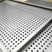 Panneaux de clôture en treillis métallique perforé décoratif en acier inoxydable, filtres en tissu métallique pour façade, découpe de poudre