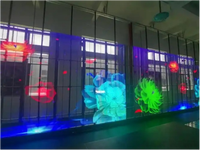 Écran LED transparent flexible P2.6 P3.9 pour affichage vidéo en intérieur et en extérieur, mur vidéo 3D pour magasin de détail et ascenseur