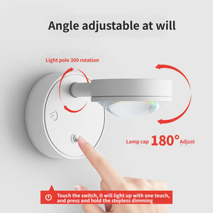 Veilleuse à projection de coucher de soleil,rechargeable par magnétisme – Lampe murale d’ambianceLED arc-en-ciel,rotative à 360° - Product Image 4