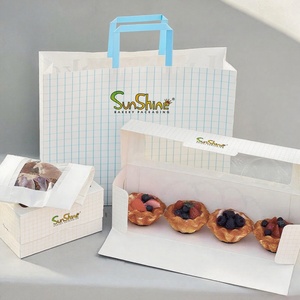 Sunshine Customized <b>White</b> Paper Cake <b>Box</b> 8-12 Inches Tall Cake <b>Box</b> - Product Image 1