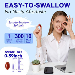 SOLOTREE Cápsulas Blandas Sin Gluten de Luteína y Zeaxantina, 300 Cápsulas Blandas, 40 mg de Luteína, 8 mg de Zeaxantina, para la Salud Ocular - Product Image 5