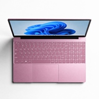 CoreNest 15,6 Inch Ultradunne Zakelijke Roze Laptop Intel Celeron N150 Vingerafdrukscanner 8000mAh Grote Batterij Kantoorlaptop