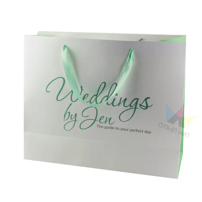 Sacolas de papel luxuosas personalizadas por atacado e caixa para roupas, embalagens de joias, sacola de compras com alça