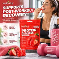 Özel Marka 20g Kas Onarıcı Şekersiz Proteinli Jelibonlar Antrenman Sonrası İyileşme İçin