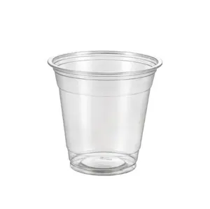 Fukang, vaso de plástico PET transparente de 5-9oz, vaso desechable para bebidas frías de calibre 78mm