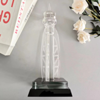Plaque en cristal transparent, cadeau d'affaires, artisanat, plaque en verre de cristal, prix en cristal d'Europe