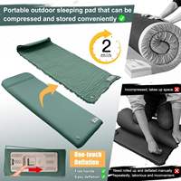 2025 mousse à mémoire électrique simple et Double Camping auto-gonflant matelas extérieur gonflable Air couchettes tapis avec oreiller