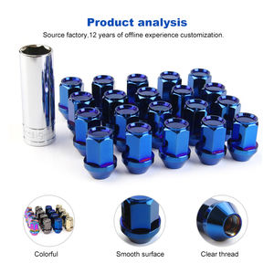 Écrous <span class=keywords><strong>de</strong></span> <span class=keywords><strong>roue</strong></span> <span class=keywords><strong>de</strong></span> voiture <span class=keywords><strong>de</strong></span> siège <span class=keywords><strong>conique</strong></span> en acier chromé M12X1.5 populaire personnalisé - Product Image 6