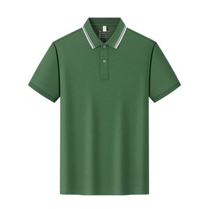 Men's Solid Color Cotton Polo Shirt Short Sleeve Workwear Daily Wear GT1-901 - Product Image 1